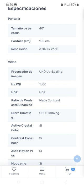 Samsung Smart TV 40 pulgadas