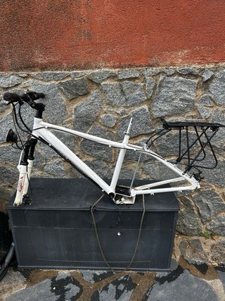 Cuadro Bici E-bike Paseos Blanco talla Mediana