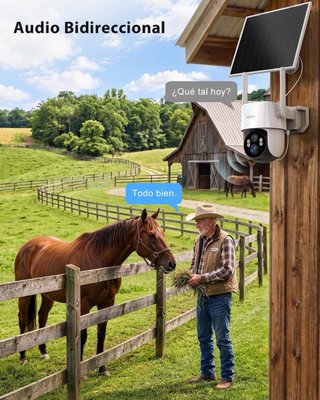 NUEVO! Cámara Vigilancia Exterior Solar 4G