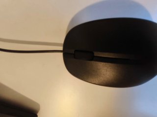 Teclado y Ratón HP con conexión por cable usb.
