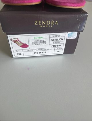 Sandalias Zendra Basic fucsia T38