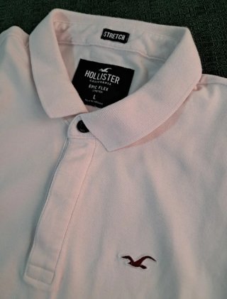 Camiseta Hollister Blanca Talla L