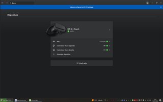 Oculus Rift S VR con sus 2 mandos.