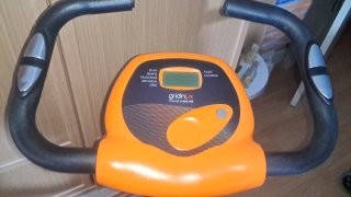 Bicicleta Estática Plegable Naranja