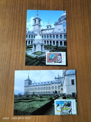 Sobre y tarjeta 1er día Monasterio El Escorial