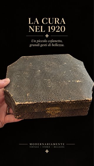 Antico set da viaggio Déco anni '20-'30