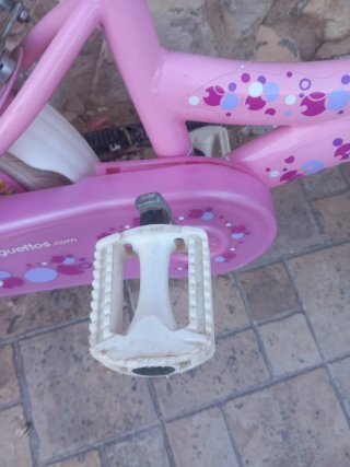 Bicicleta infantil niña Juguettos rosa
