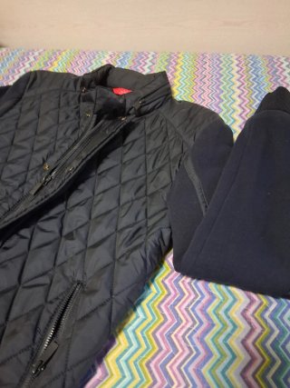 Chaqueta Zara Hombre Azul. Acolchada.