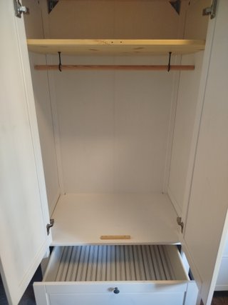 Armario Blanco Madera Ikea Sundvik