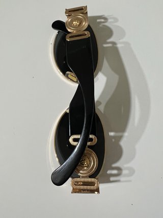 Gafas Versace Mujer Negras y Doradas