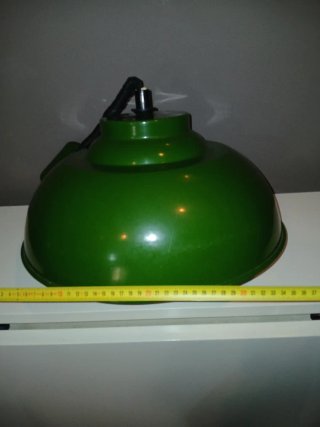 Lampadario Metallo Verde Anni '60