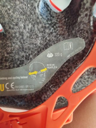 Casco naranja Decathlon Talla S