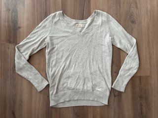 Jersey Hollister beige-gris talla M