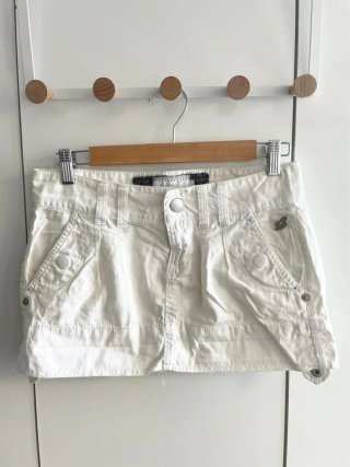 Falda vaquera blanca