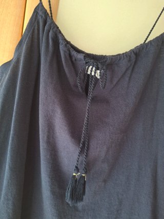Camiseta tirantes azul marino