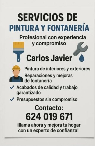 Servicios de Pintura y Fontanería