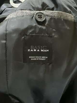Americana Zara Man Negra Talla M