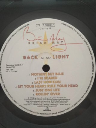 Vinilo LP Brian May Back to the Light