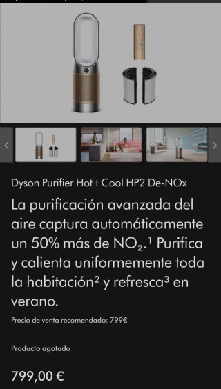 Purificador Dyson Humidify+Cool PH2 De-NOx