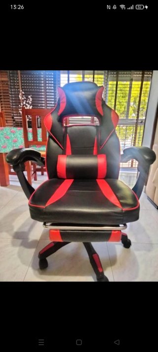 Silla Gamer Negra y Roja