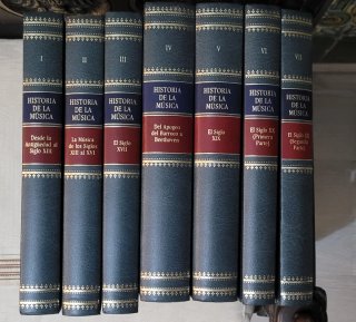 Libros historia de la música 7 volúmenes