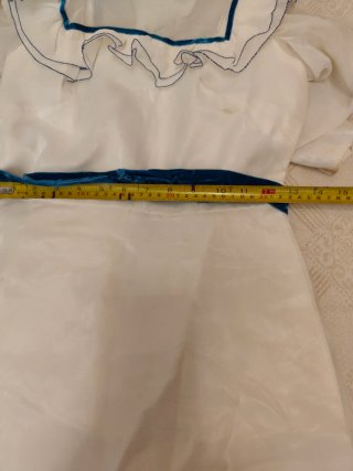 Vestido Vintage Blanco y Azul