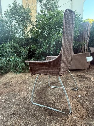 Sillas de jardín ratán y metal