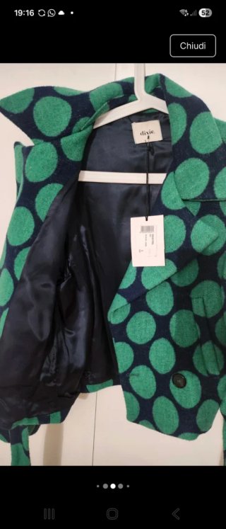 Cappotto corto Dixie pois