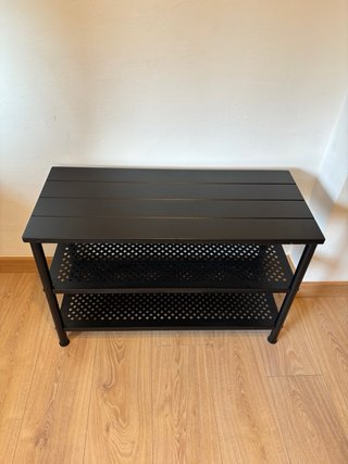 Zapatero Ikea Pinnig Negro Metal