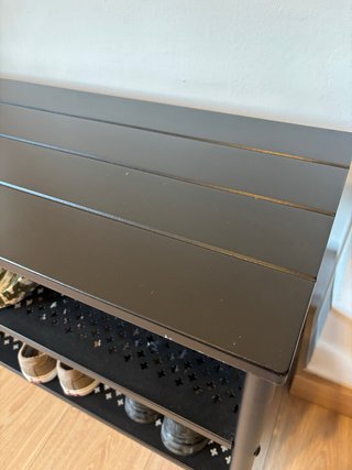 Zapatero Ikea Pinnig Negro Metal