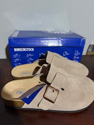 Zuecos Birkenstock Beige Talla 40
