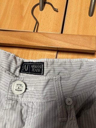 Pantalones Armani Jeans Beige Rayas