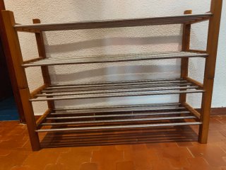 Zapatero Ikea Madera y Metal