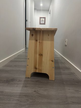 Banco de madera 1m x 25cm x 40cm