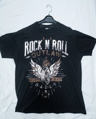 Camiseta Rock'n'roll Outlaw Born Bad