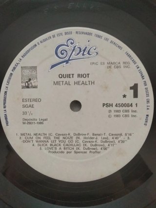 Vinilo LP Quiet Riot - Metal Health