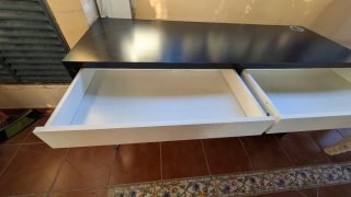 Escritorio Ikea Micke Negro y Blanco