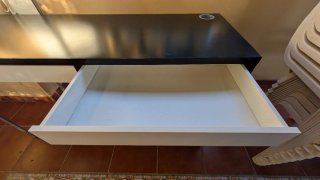 Escritorio Ikea Micke Negro y Blanco