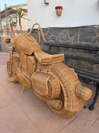 Moto Mimbre Estilo Harley Davidson