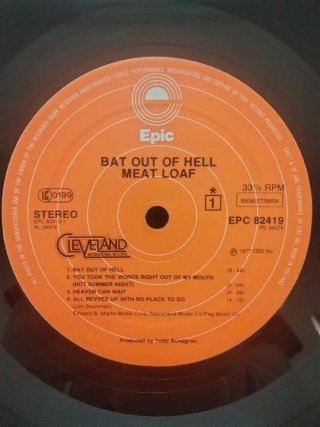 Vinilo LP Meat Loaf - Bat Out of Hell