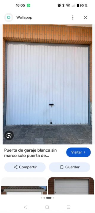 Brazo curvo para puerta de garaje