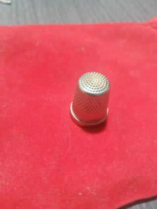 Dedal antiguo plata y oro
