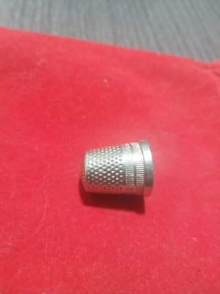 Dedal antiguo plata y oro