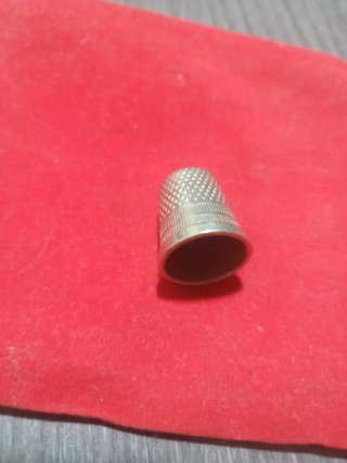 Dedal antiguo plata y oro