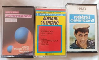 3 Cintas Casete: SINTETIZADOR, Adriano Celentano