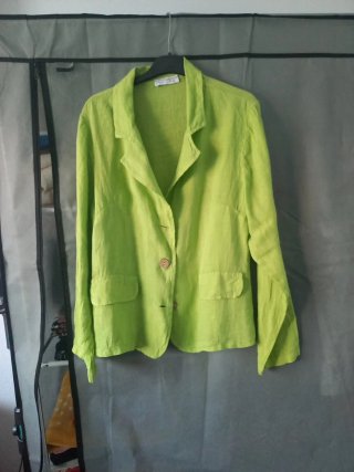 Blusa verde chaqueta