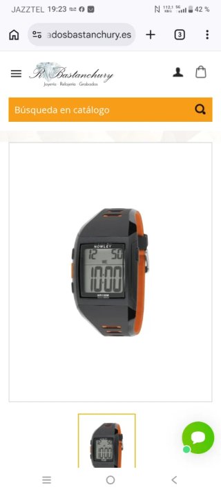 Reloj Nowley Digital Negro y Naranja