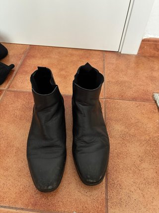 Botines negros hombre