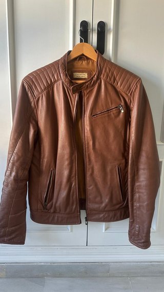 Chaqueta de piel Chayton marrón chocolate