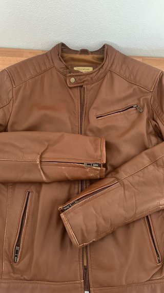 Chaqueta de piel Chayton marrón chocolate